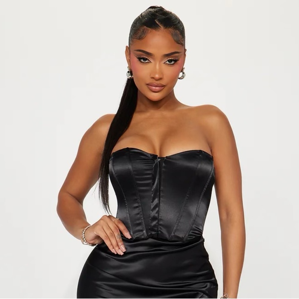 Fashion Nova Satin Corset